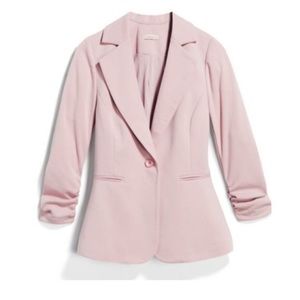 Blush Pink 3/4 Sleeve Blazer